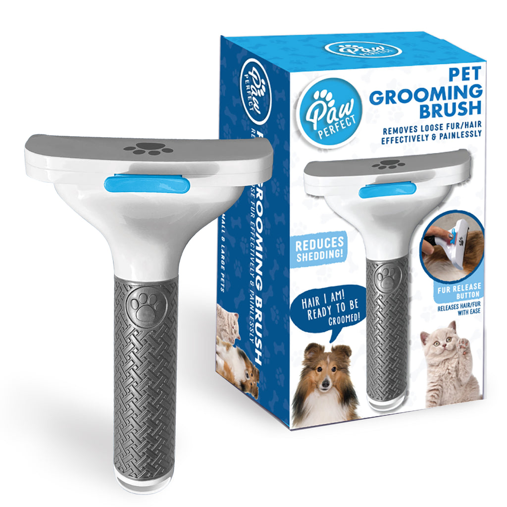 Pet Brush Pet Grooming Brush Self Cleaning Brush Removes Loose Fur and Hair Dog Cat Brush